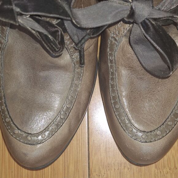 Born Birdie Bootie Shoe Oxford Womens Leather Velvet Laced Heeled 10 HandCrafted - Picture 16 of 16